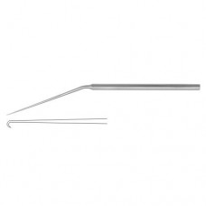 McGee Micro Ear Needle For Footplate Stainless Steel, 15.5 cm - 6" Tip Size 1.0 mm